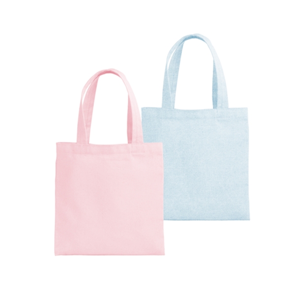 10" x 11" small, youth-size flat canvas tote bag with two... from ASI 74710 Numo