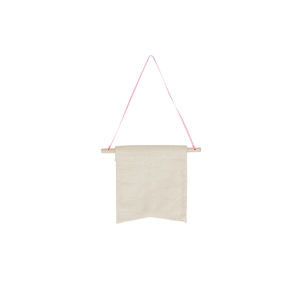 5" x 5.5" Guidon-style natural, colored or denim canvas pennant with... from ASI 74710 Numo