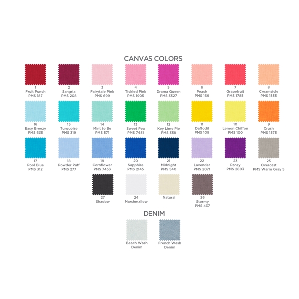 8.5" x 9" Guidon-style natural, colored or denim canvas pennant with... from ASI 74710 Numo