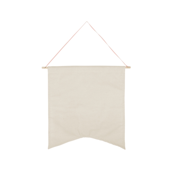 12.5" x 13" Guidon-style natural, colored or denim canvas pennant with... from ASI 74710 Numo
