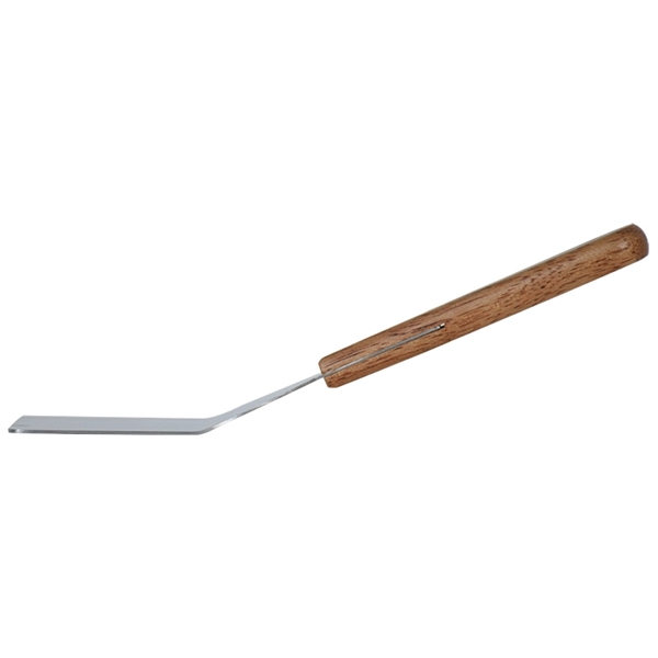 7 1/4" stainless steel turner with a wood handle... from ASI 38120 Ball Pro / Diversified Quality Kitchenware