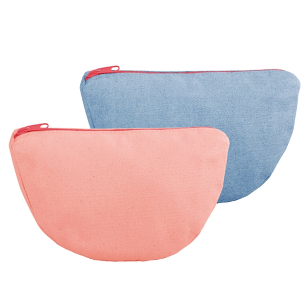 8.5" x 5.5" x 3.5" wedge-shaped natural, colored or denim canvas... from ASI 74710 Numo