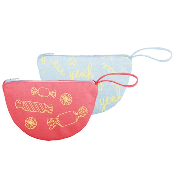 8.5" x 5.5" x 3.5" wedge-shaped natural, colored or denim canvas... from ASI 74710 Numo