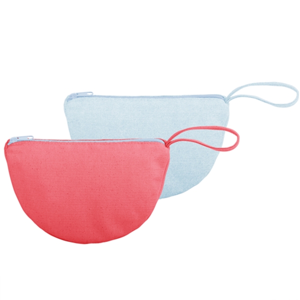 8.5" x 5.5" x 3.5" wedge-shaped natural, colored or denim canvas... from ASI 74710 Numo