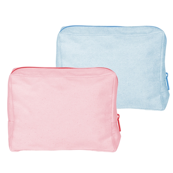 8.5" x 6" x 2.5" natural, colored or denim canvas pouch... from ASI 74710 Numo