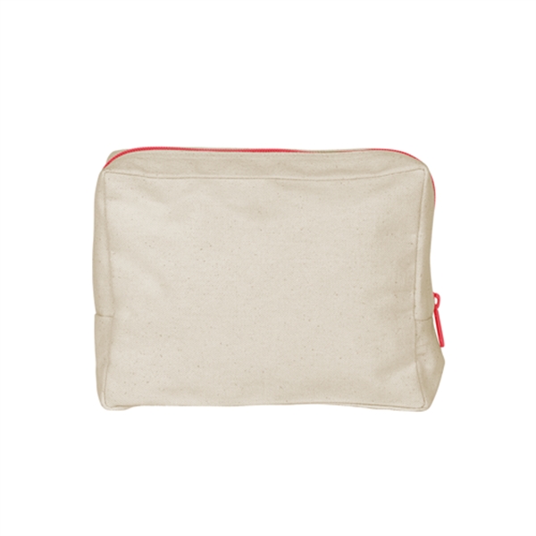 8.5" x 6" x 2.5" natural, colored or denim canvas pouch... from ASI 74710 Numo
