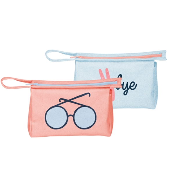 8" x 5.5" x 3" travel pouch with zippered closure, zipper... from ASI 74710 Numo