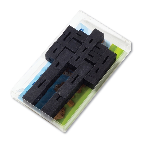 7" posable robot that's inspired by Japanese kumiki puzzles that turns... from ASI 63549 Jornik Manufacturing Corp / Jornik