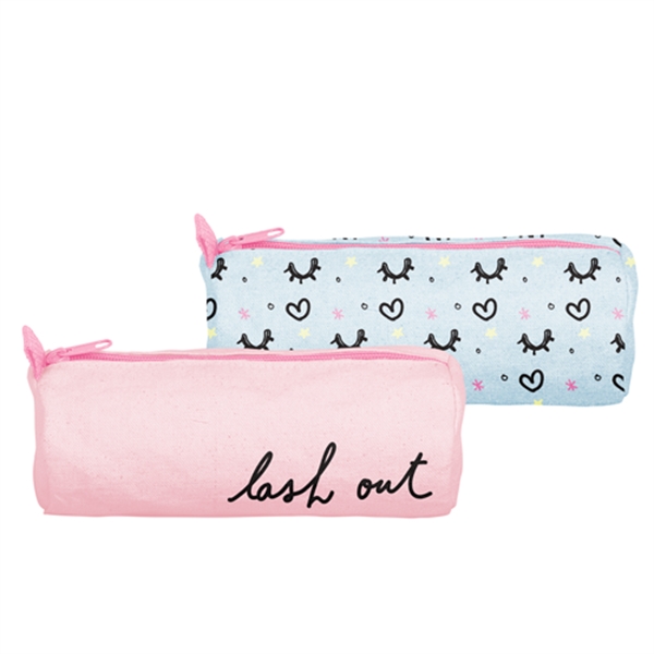 7.5" x 3" x 3" natural colored or denim cylindrical canvas... from ASI 74710 Numo