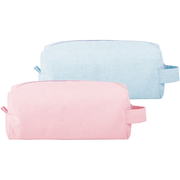 9.5" x 5" x 3.75 natural, colored, or denim canvas toiletries... from ASI 74710 Numo