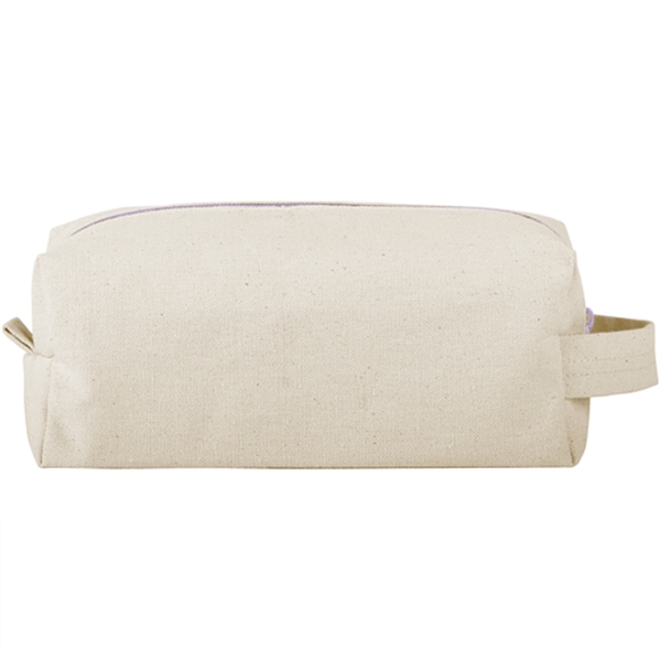 9.5" x 5" x 3.75 natural, colored, or denim canvas toiletries... from ASI 74710 Numo