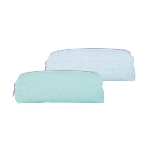 7.75" x 2.5" x 2.5" rectangular canvas toiletries bag with zippered... from ASI 74710 Numo