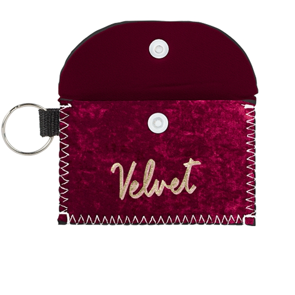 4" x 2.75" velvet neoprene bend and snap case for cards... from ASI 74710 Numo / NUMO