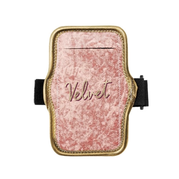 Velvet neoprene jogstrap smartphone/iPod holder with adjustable elastic armband.... from ASI 74710 Numo / NUMO
