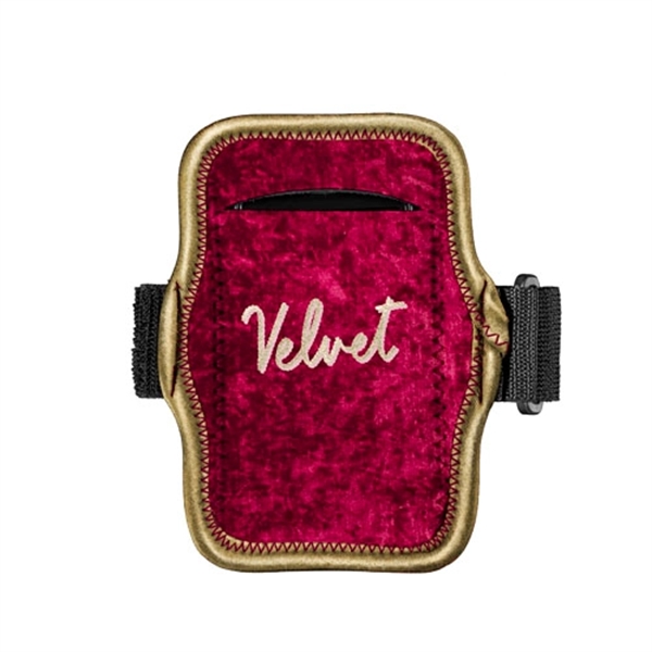Velvet neoprene smartphone and iPod holder with adjustable elastic armband.... from ASI 74710 Numo / NUMO