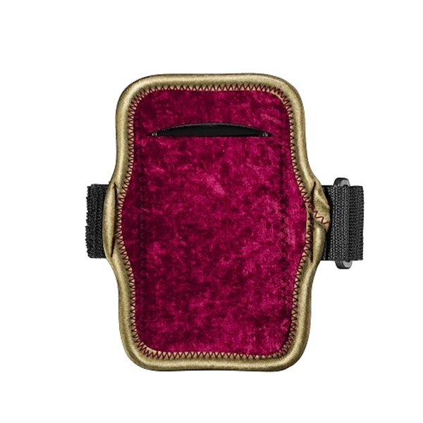Velvet neoprene smartphone and iPod holder with adjustable elastic armband.... from ASI 74710 Numo / NUMO
