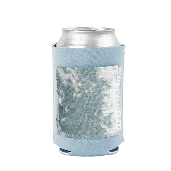Neoprene can cooler with a velvet-neoprene pocket and customizable colored stitching.... from ASI 74710 Numo / NUMO Kolder