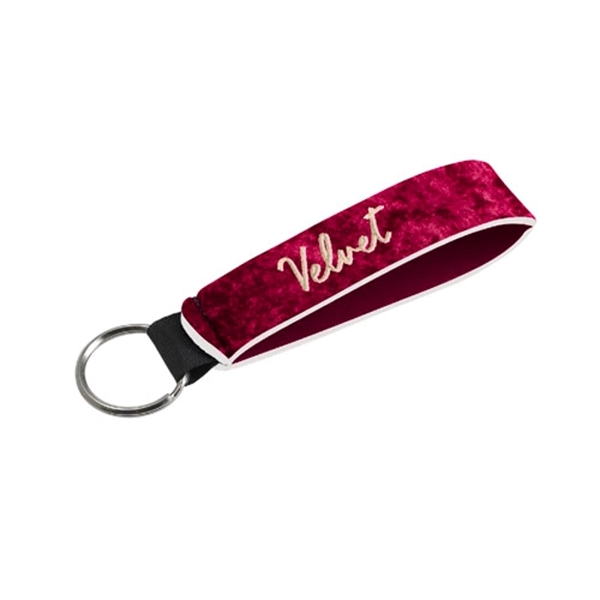 5"W x 0.875"H velvet neoprene wrist strap with key holder.... from ASI 74710 Numo / NUMO