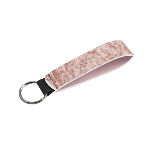 5"W x 0.875"H velvet neoprene wrist strap with key holder.... from ASI 74710 Numo / NUMO