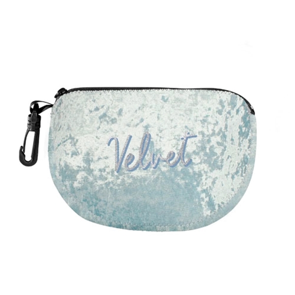 U-shaped velvet-neoprene utility bag with zipper closure, reinforced gusset, colored stitching... from ASI 74710 Numo / NUMO