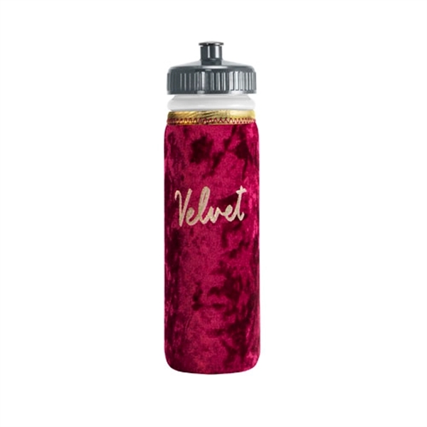 10" x 2.875" velvet-neoprene squeezable sports bottle with 22-oz. capacity, sewn-in... from ASI 74710 Numo / NUMO
