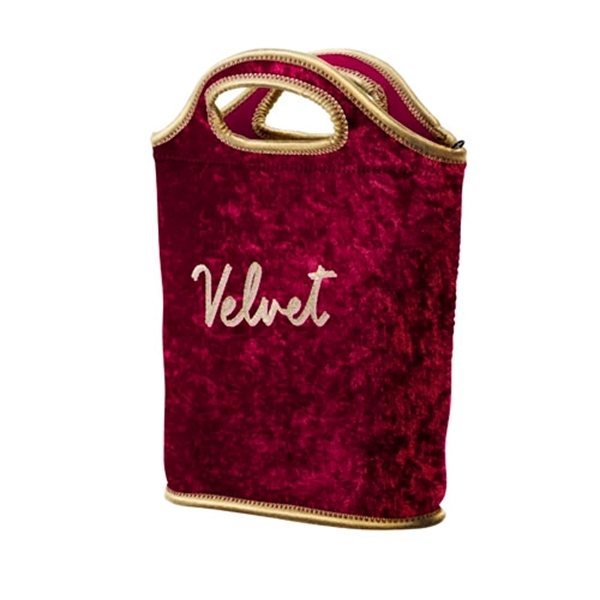 10" x 12" x 3.25" large-sized velvet neoprene lunch tote with... from ASI 74710 Numo / NUMO