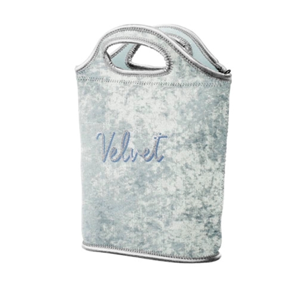 10" x 12" x 3.25" large-sized velvet neoprene lunch tote with... from ASI 74710 Numo / NUMO
