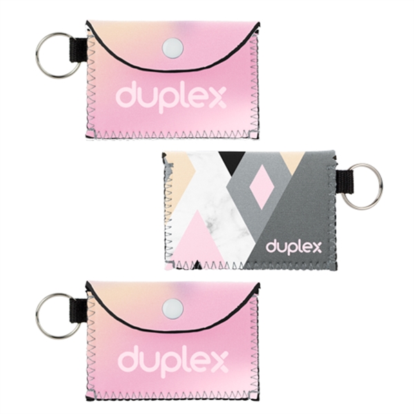 4" x 2.75" duplex neoprene bend and snap case for cards... from ASI 74710 Numo / NUMO