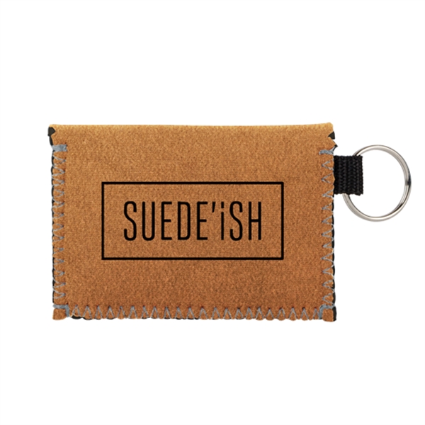 Suede-ish Neoprene case with keyring and snap closure.... from ASI 74710 Numo / NUMO