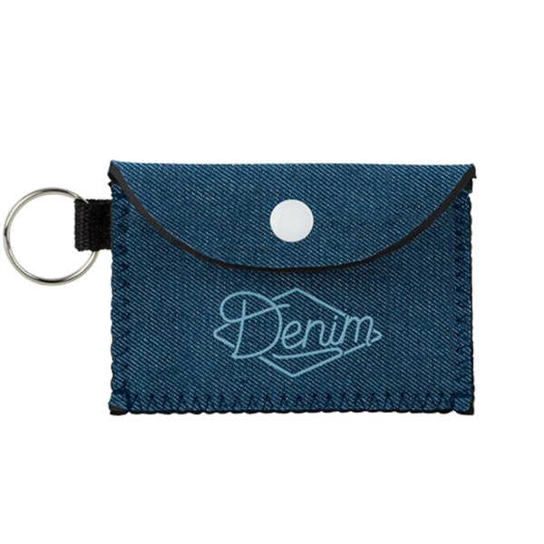 Denim Neoprene case with keyring and snap closure.... from ASI 74710 Numo / NUMO