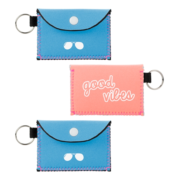 Neoprene case with keyring and snap closure.... from ASI 74710 Numo / NUMO