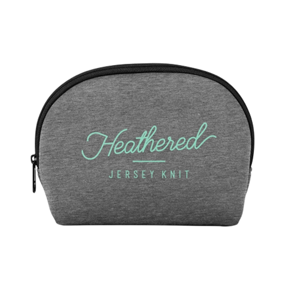 Heathered Jersey Knit Neoprene cosmetic kit for toiletries.... from ASI 74710 Numo