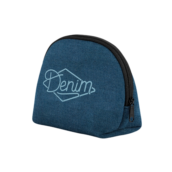 Denim Neoprene cosmetic kit for toiletries with zipper closure and gusset.... from ASI 74710 Numo