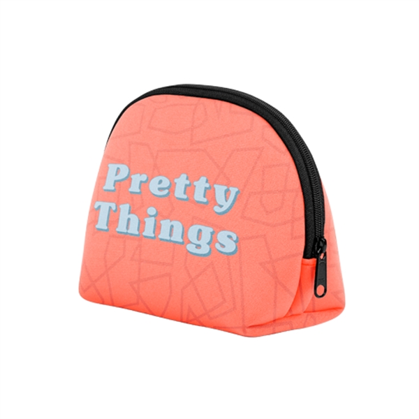 Neoprene cosmetic kit for toiletries with zipper closure and gusset.... from ASI 74710 Numo