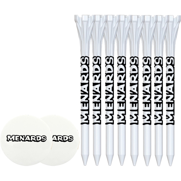 Pack of eight, 3-1/4 plastic flytee golf tees and two plastic... from ASI 38120 Ball Pro / Diversified Quality Kitchenware