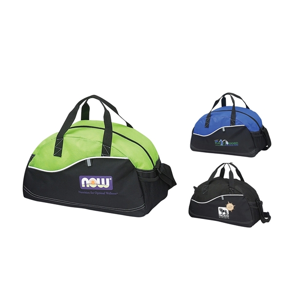Compact duffel bag made of 600 Denier Polyester mixed with debossed... from ASI 79384 Preferred Nation Inc
