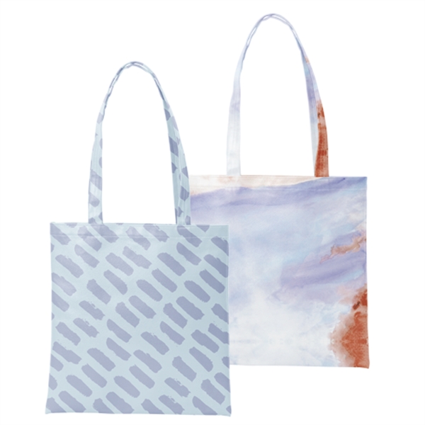 Large, square flat tote made of vegan leather that measures 15.5"... from ASI 74710 Numo