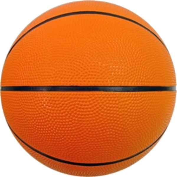 7" mini rubber basketball that features a re-inflatable athletic valve.... from ASI 55675 Galaxy Balloons Inc / Galactic Fun Time Line