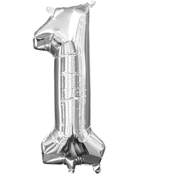 Foil number balloons in gold and silver (0-9 only).... from ASI 55675 Galaxy Balloons Inc / Galactic Fun Time Line