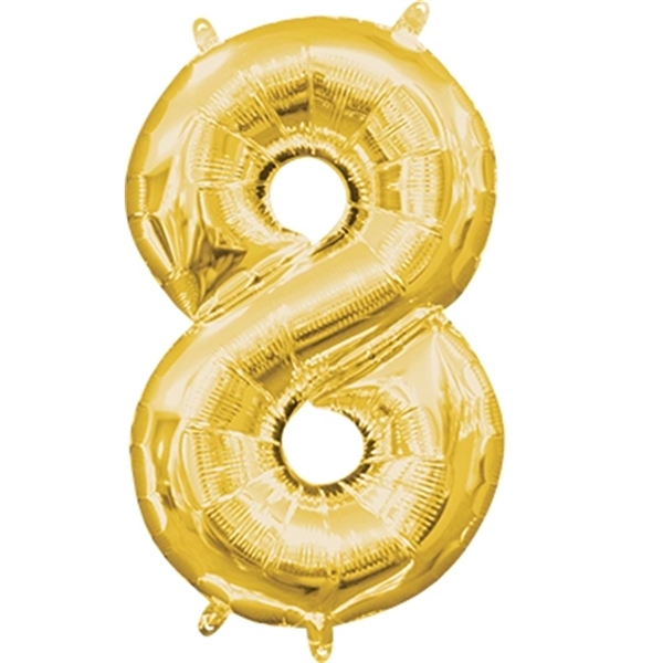 Foil number balloons in gold and silver (0-9 only).... from ASI 55675 Galaxy Balloons Inc / Galactic Fun Time Line