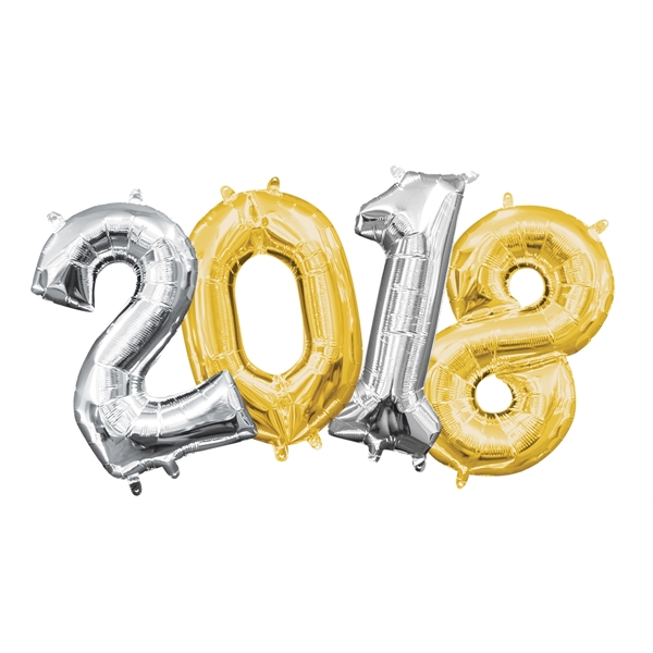 Foil number balloons in gold and silver (0-9 only).... from ASI 55675 Galaxy Balloons Inc / Galactic Fun Time Line