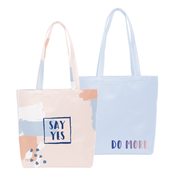 Two-handled tote with a gusset that measures 19" x 14" x... from ASI 74710 Numo