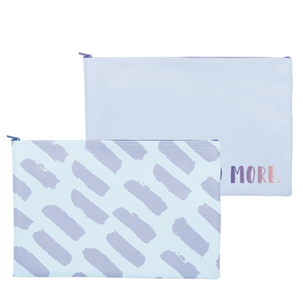 Long pouch made of vegan leather that measures 15.75" x 10.75"... from ASI 74710 Numo