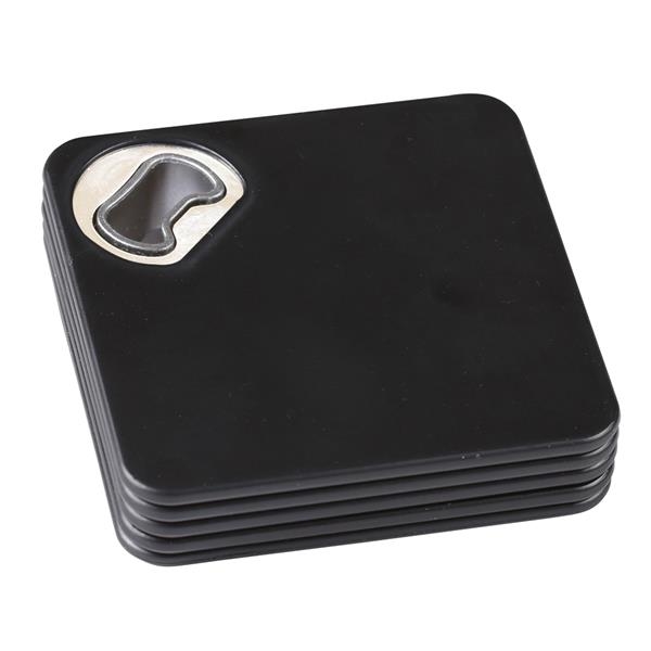 Plastic Bottle Opener 4 pcs + Holder.... from ASI 46755 Cosmo Promos