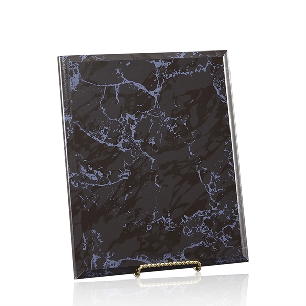 10" x 8" plaque made of marbleized wood with a pre-drilled... from ASI 71920 Moderne Glass Company Inc