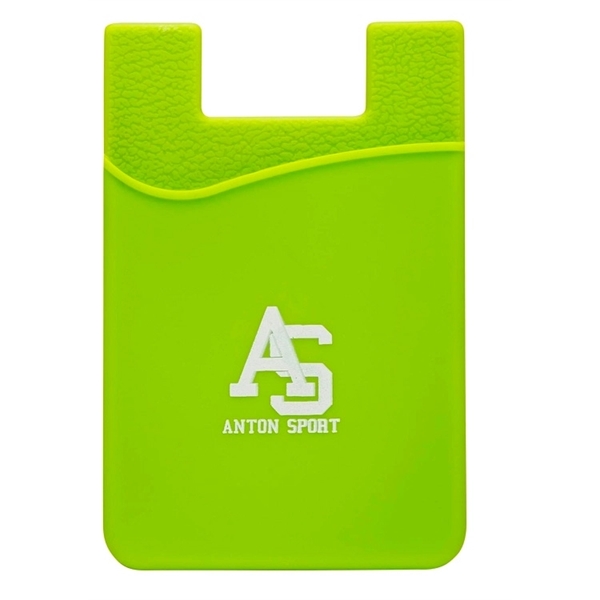Flexible silicone phone wallet, perfect for storing cards and IDs on... from ASI 67075 Leprechaun Promotions, LLC / Leprechaun Promotions