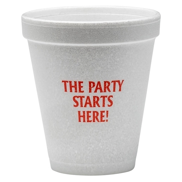 Disposable 8 oz. styrofoam cup, perfect for hot or cold beverages... from ASI 67075 Leprechaun Promotions, LLC / Leprechaun Promotions