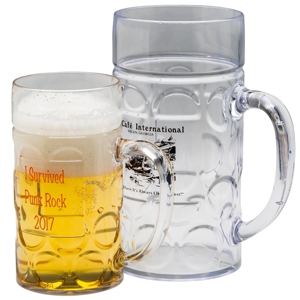 Durable 16 oz. plastic German beer stein, ideal for events, promotions,... from ASI 67075 Leprechaun Promotions, LLC