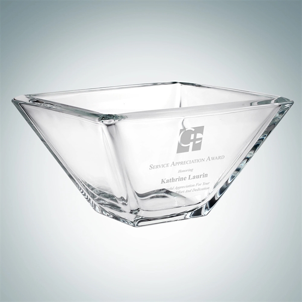 Glass Ducale bowl features high-quality, crystal-like glass ideal for retirement gifts,... from ASI 47791 Best Deal Awards