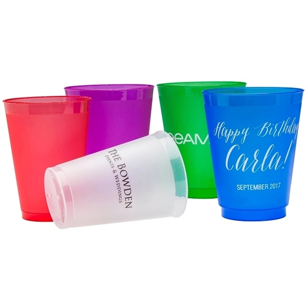 Durable 12 oz. frosted translucent stadium cup, perfect for high-volume events,... from ASI 67075 Leprechaun Promotions, LLC / Leprechaun Promotions
